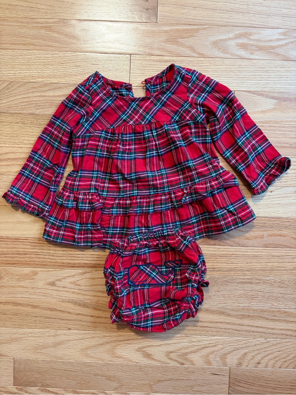 Vineyard Vines Holiday Plaid baby dress